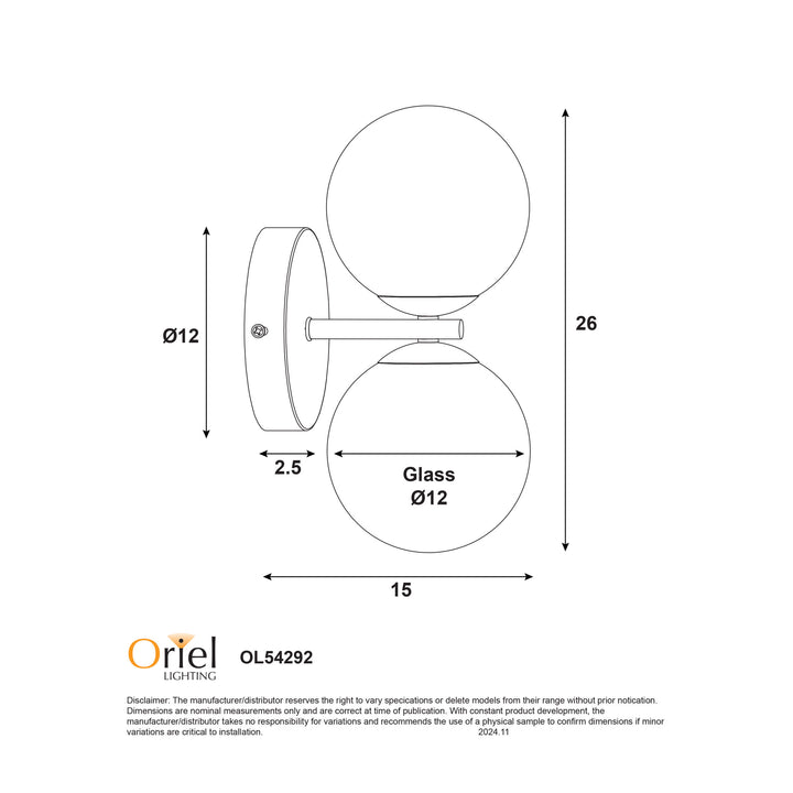 OBERON.2 IP44 wall light WALL LIGHT