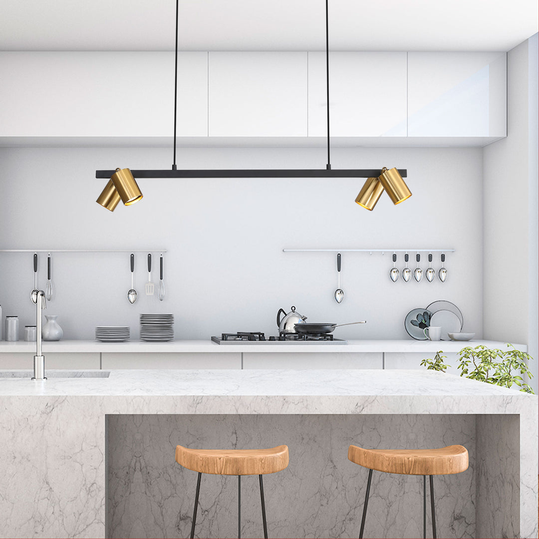 BRIDGE 4 Spotlight Pendant Satin Brass Spotlight