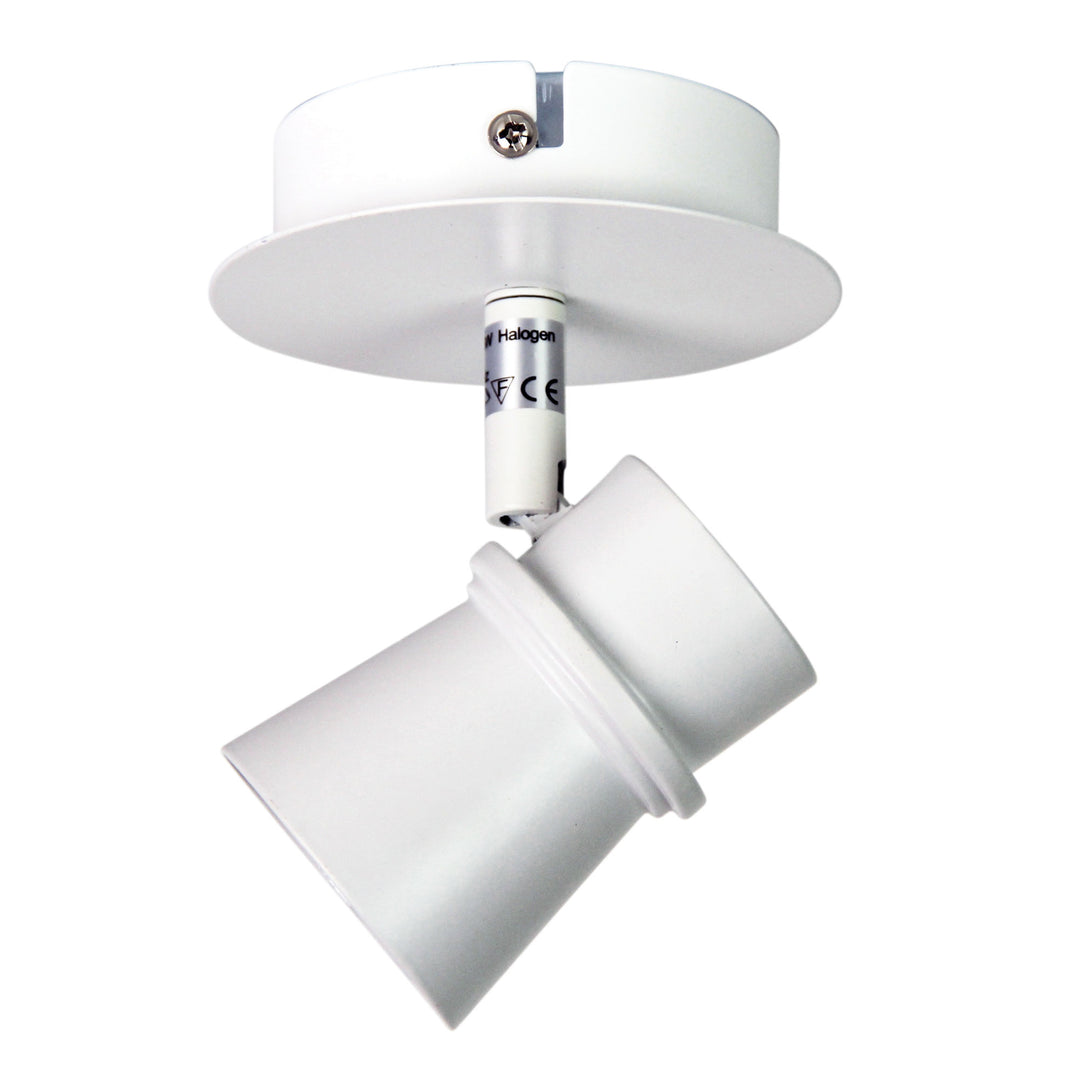 YARRA 1 LIGHT ADJUSTABLE SPOTLIGHT White Spotlight