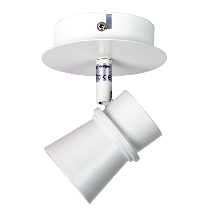 YARRA 1 LIGHT ADJUSTABLE SPOTLIGHT White Spotlight