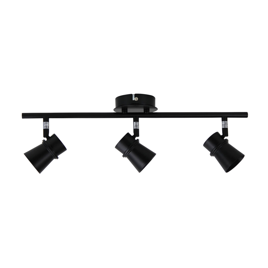 YARRA 3 LIGHT ADJUSTABLE SPOTLIGHT Black Spotlight
