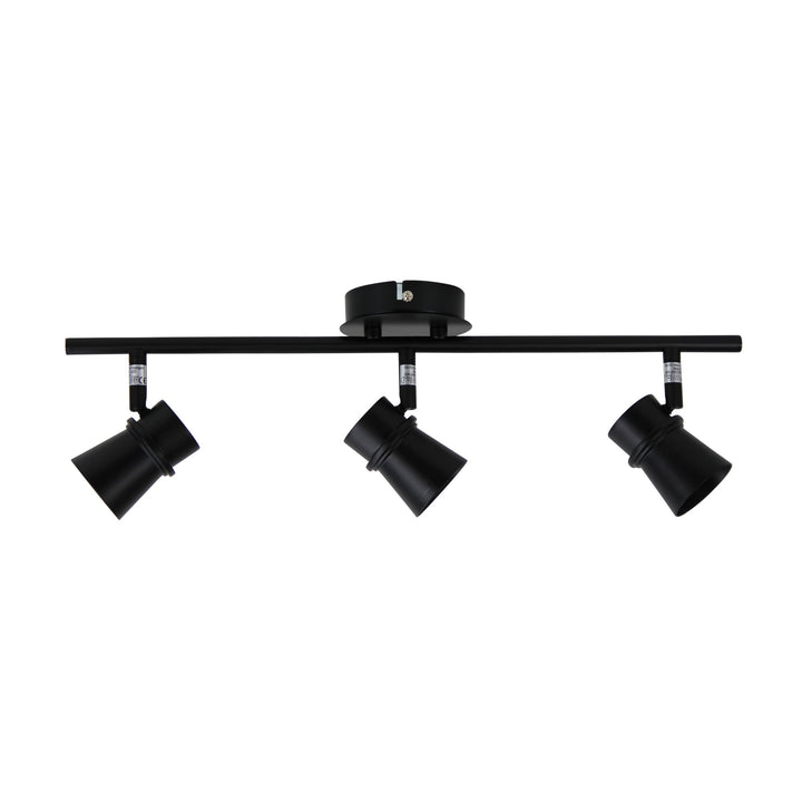 YARRA 3 LIGHT ADJUSTABLE SPOTLIGHT Black Spotlight