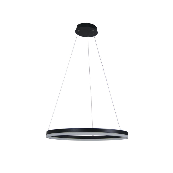 CRONUS.60 CTS Modern TriColour LED Halo Pendant Black pendant