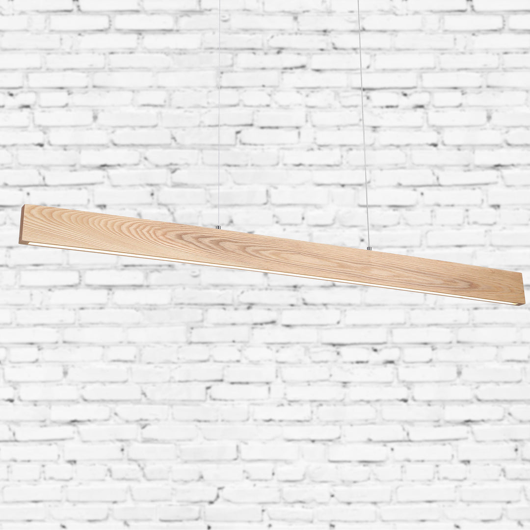 LANGTOFT Ash Wood TriColour LED Pendant Pendant