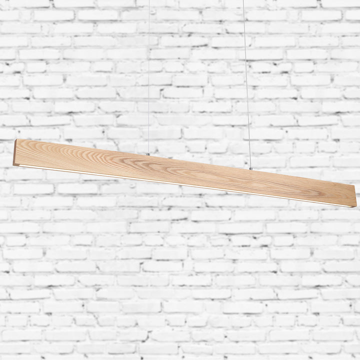 LANGTOFT Ash Wood TriColour LED Pendant Pendant