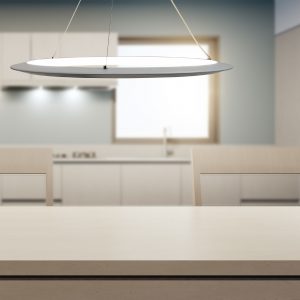 SATURN.60 CTS Modern TriColour LED Halo Pendant Black Pendant
