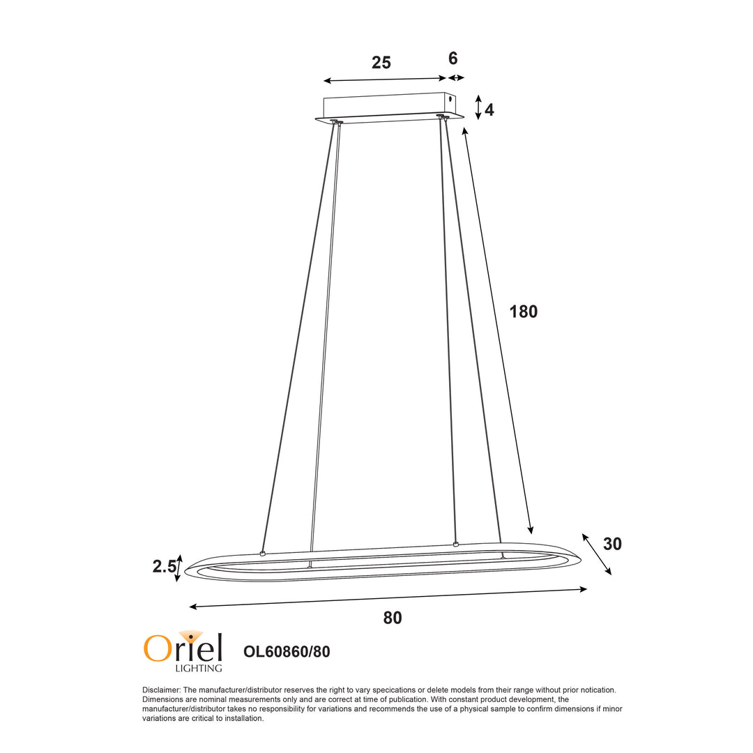 OVALE CTS LED Pendant Pendant