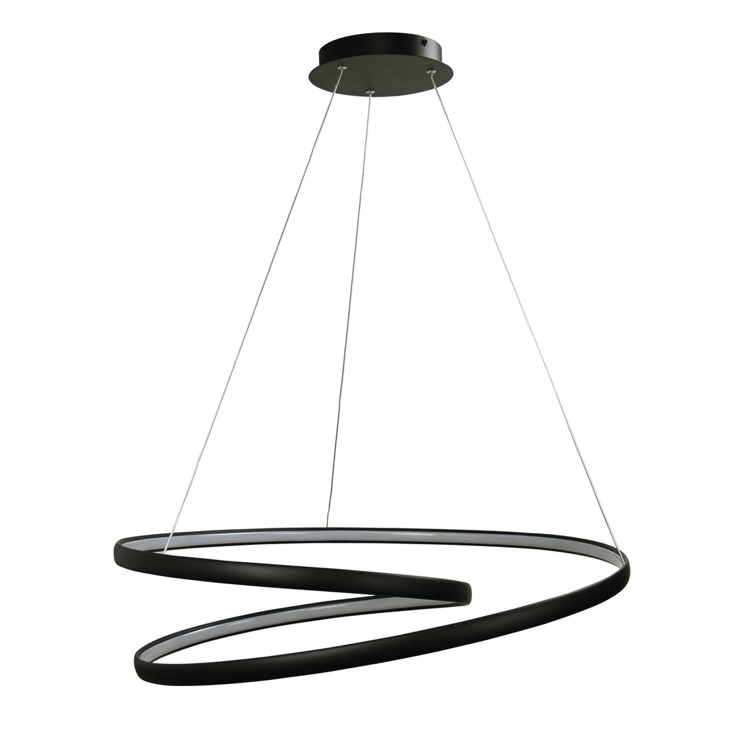 INFINITY Modern LED Spiral Pendant 4000k Black Pendant
