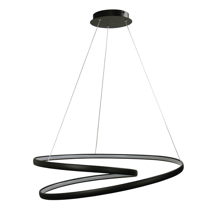 INFINITY Modern LED Spiral Pendant 4000k Black Pendant