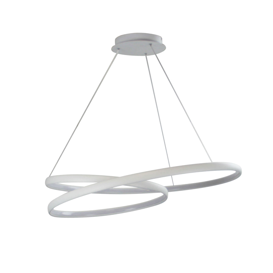 INFINITY Modern LED Spiral Pendant 4000k White Pendant