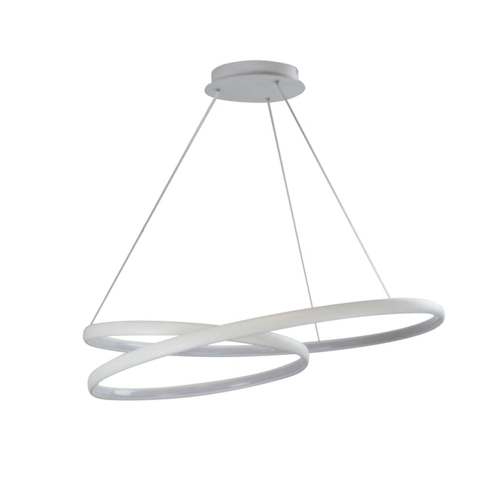 INFINITY Modern LED Spiral Pendant 4000k White Pendant