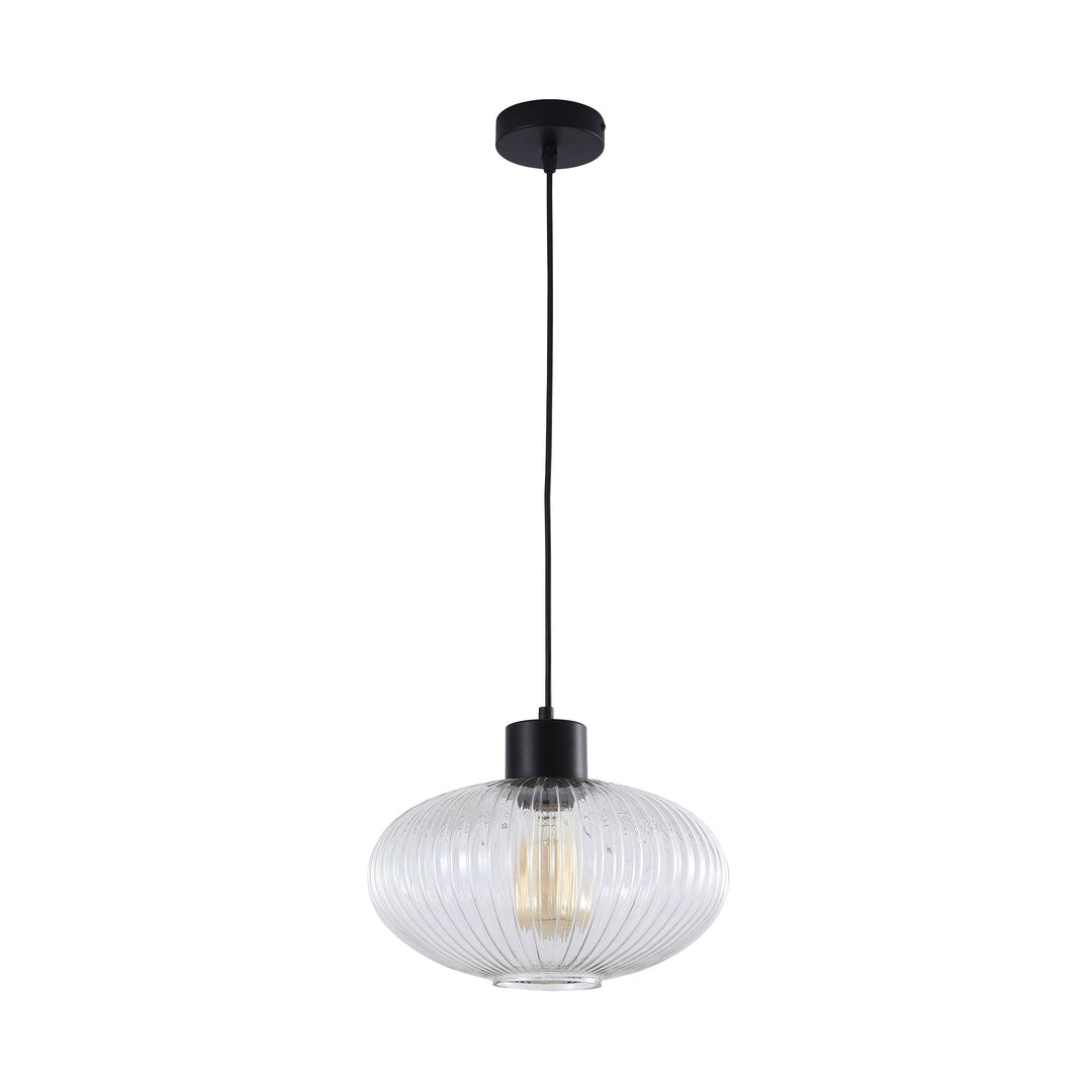 MILLER.300 Ribbed Glass Pendant Pendant