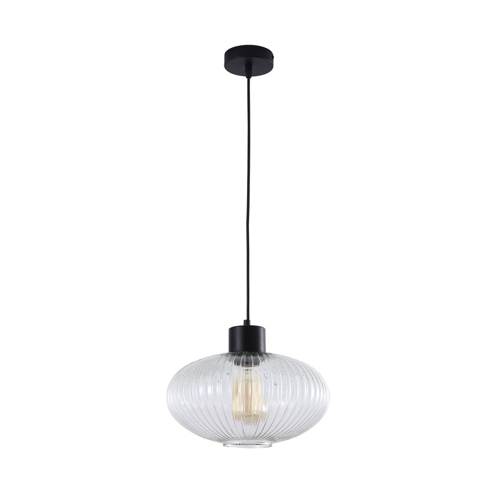 MILLER.300 Ribbed Glass Pendant Pendant