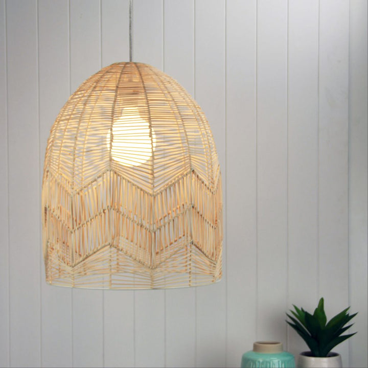 TANAH Natural Rattan Cane Shade Only Pendant