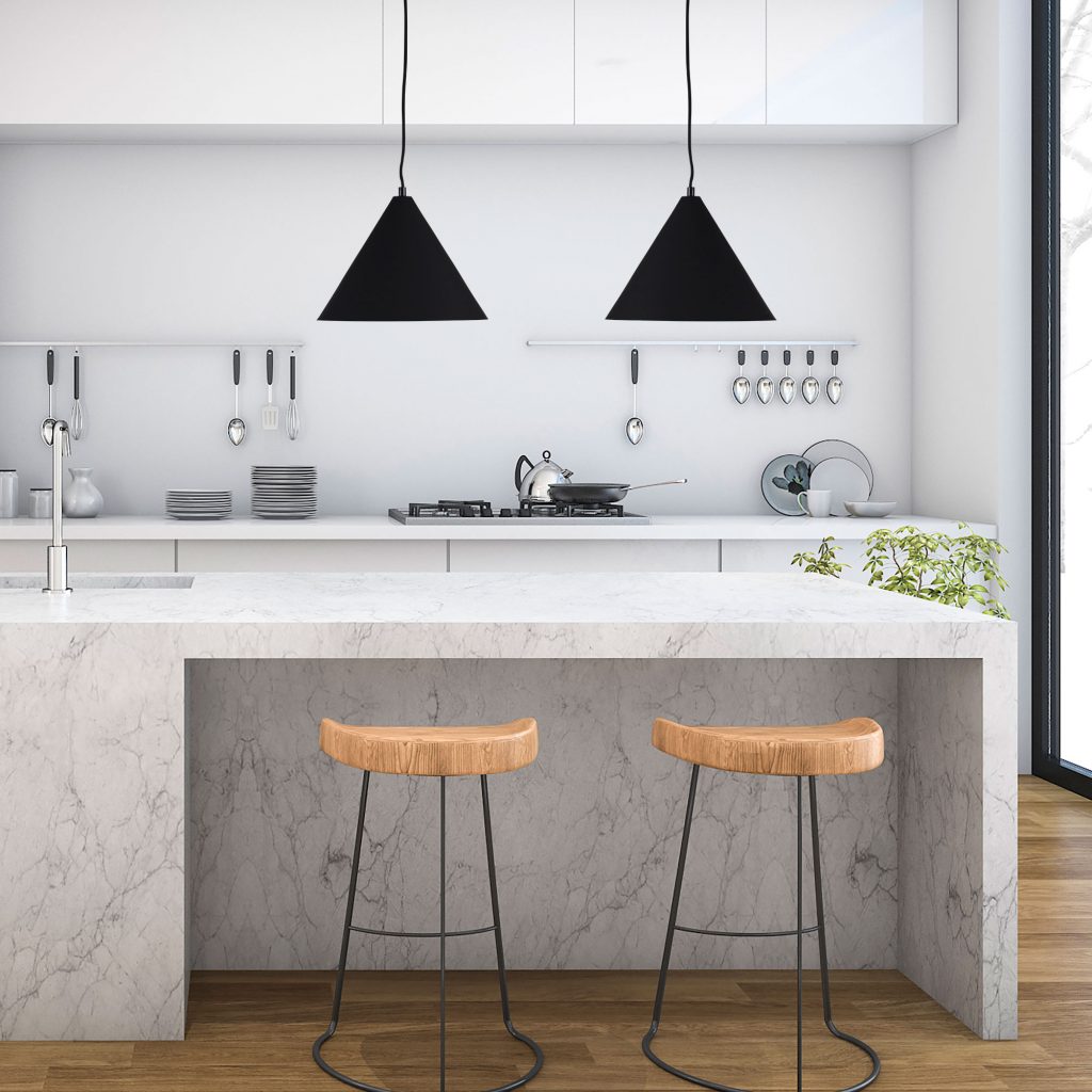CONIC.28 Stylish Conical Black Pendant Pendant