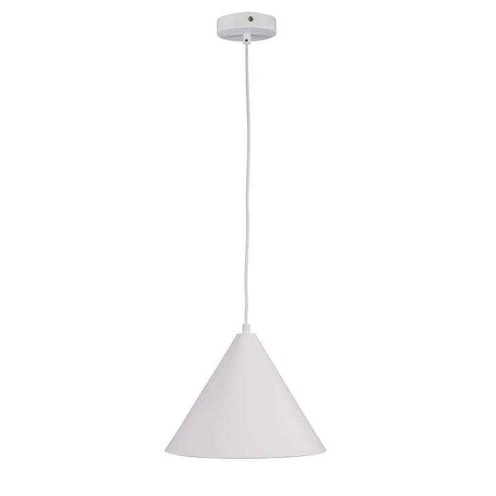 CONIC.28 Stylish Conical Black Pendant White Pendant
