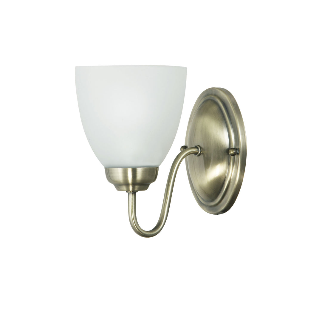 ROCHESTER WALL Traditional Glass Wall Light Antique Brass WALL LIGHT