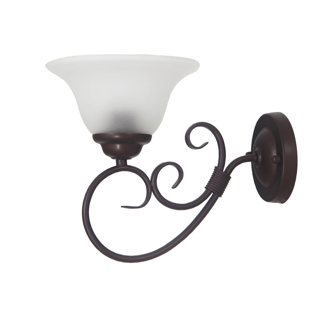 GASTON II WALL LIGHT Black Traditional Frost wall light WALL LIGHT