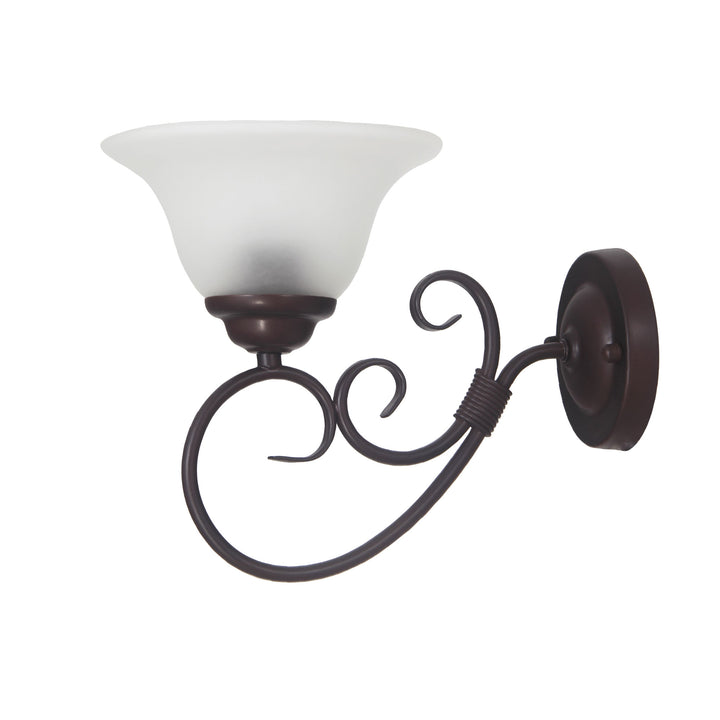 GASTON II WALL LIGHT Black Traditional Frost wall light WALL LIGHT