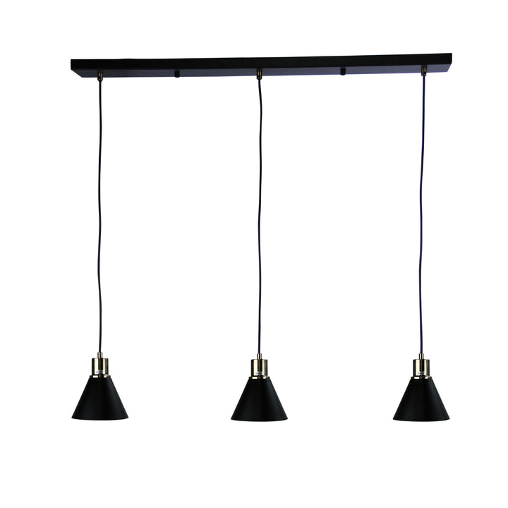 COMO 3 LIGHT Bar Pendant Antique Brass Pendant