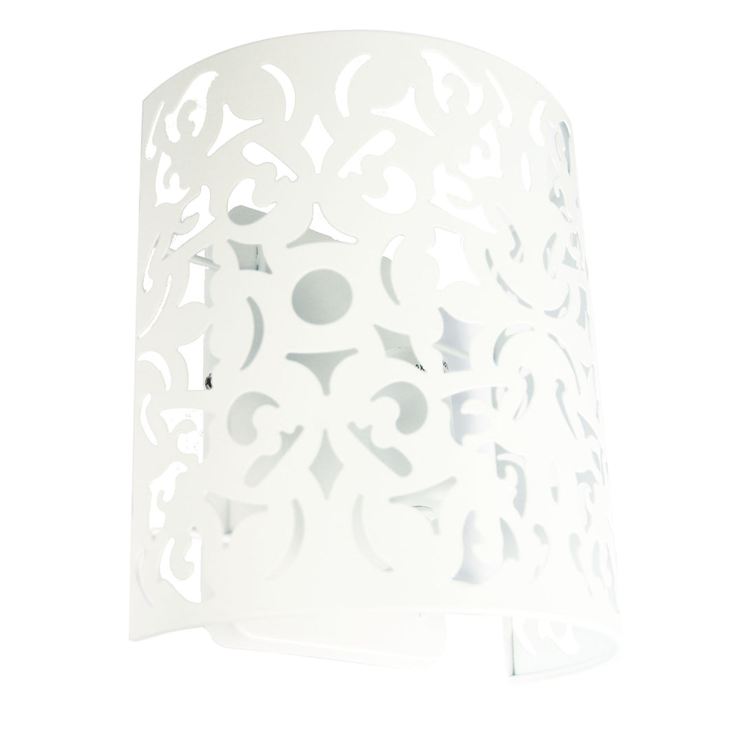VICKY WALL Laser Cut Metal Wall Mounted Light White Pendant