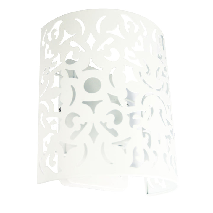 VICKY WALL Laser Cut Metal Wall Mounted Light White Pendant