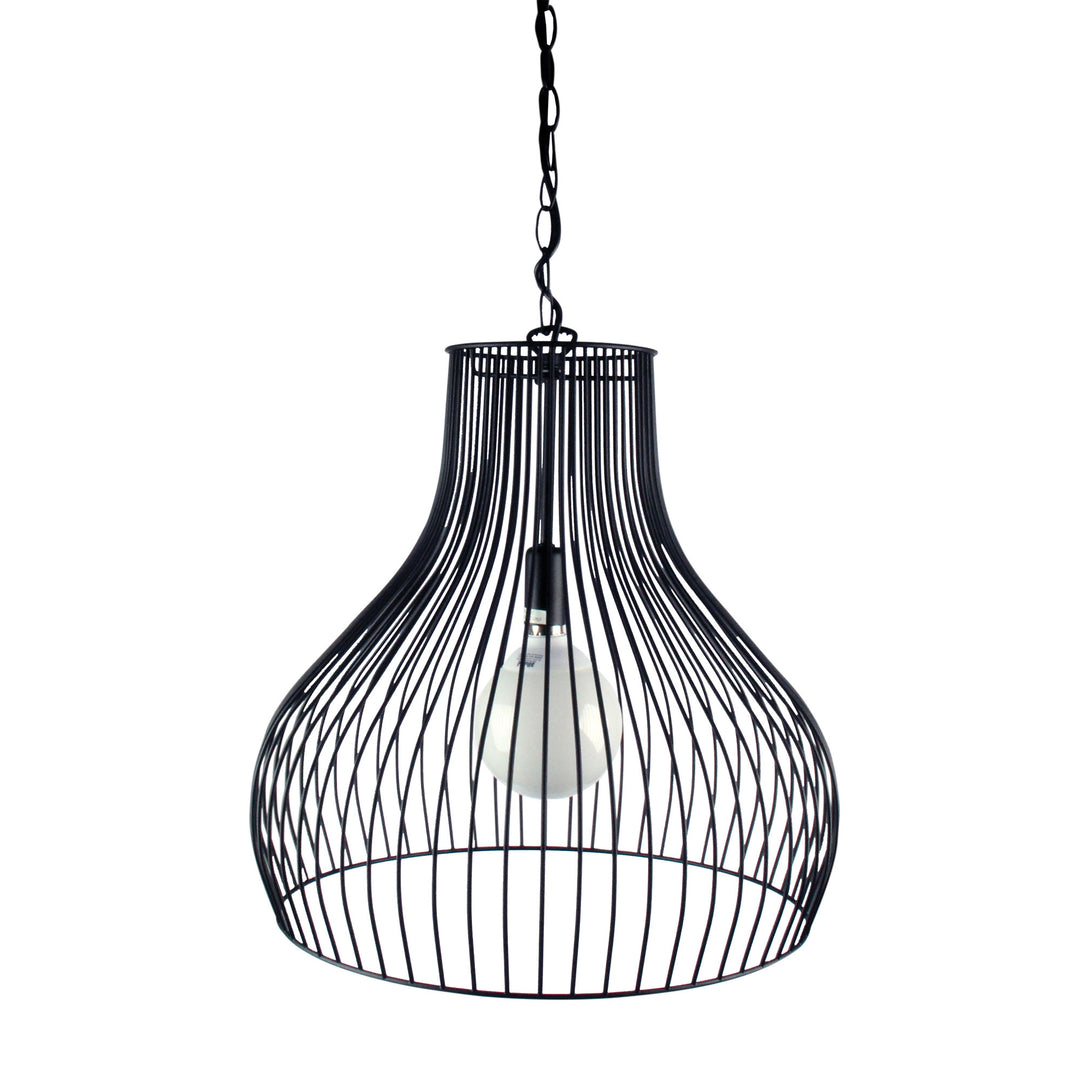 GABBY 45cm Wire Pendant Black Pendant