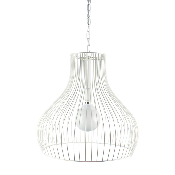 GABBY 45cm Wire Pendant White Pendant