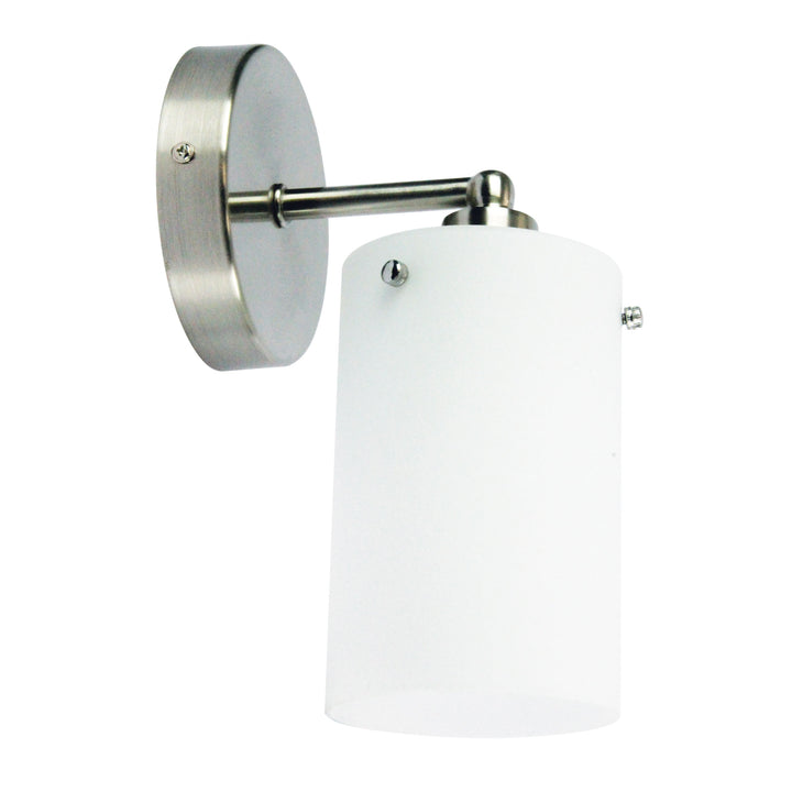 ZEST WALL Retro Brushed Chrome and Glass Wall Light WALL LIGHT