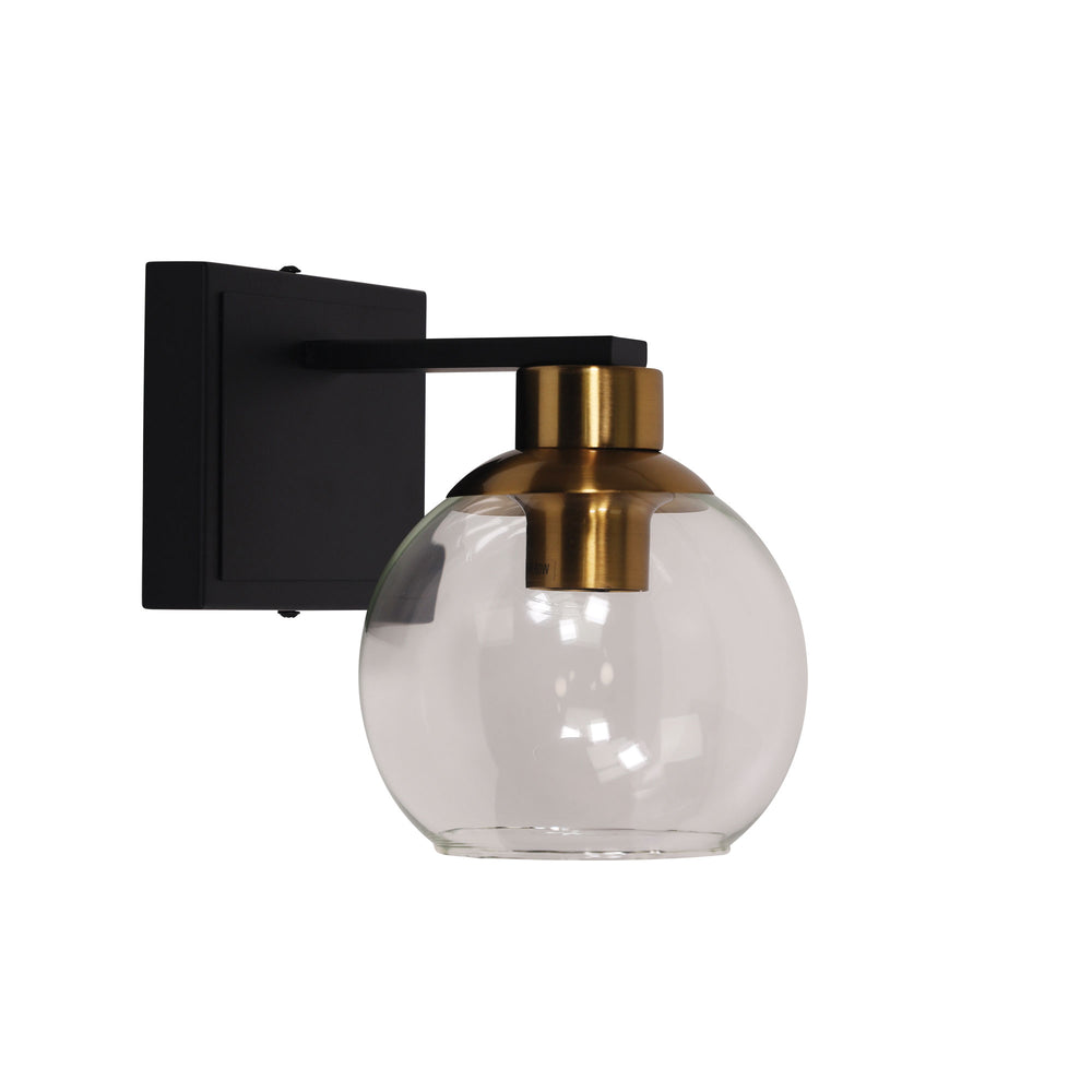 CLAYTON SINGLE Clear Glass Wall Light WALL LIGHT