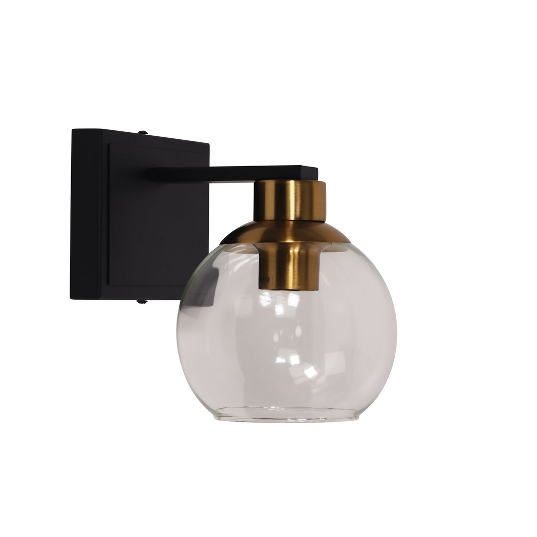 CLAYTON SINGLE Clear Glass Wall Light WALL LIGHT