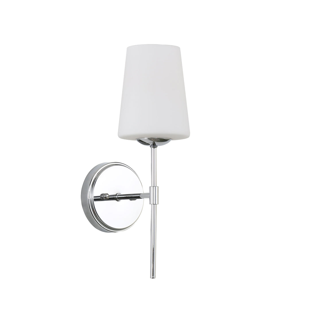 KINBURY Glass Wall Light Chrome WALL LIGHT