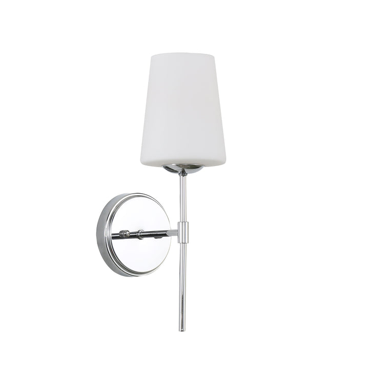 KINBURY Glass Wall Light Chrome WALL LIGHT