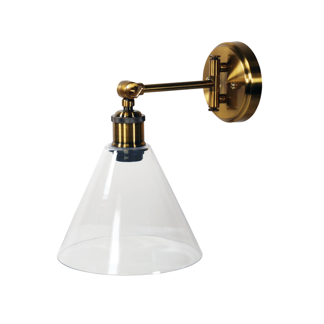 HEATH Swing Arm Wall Light Satin Brass WALL LIGHT