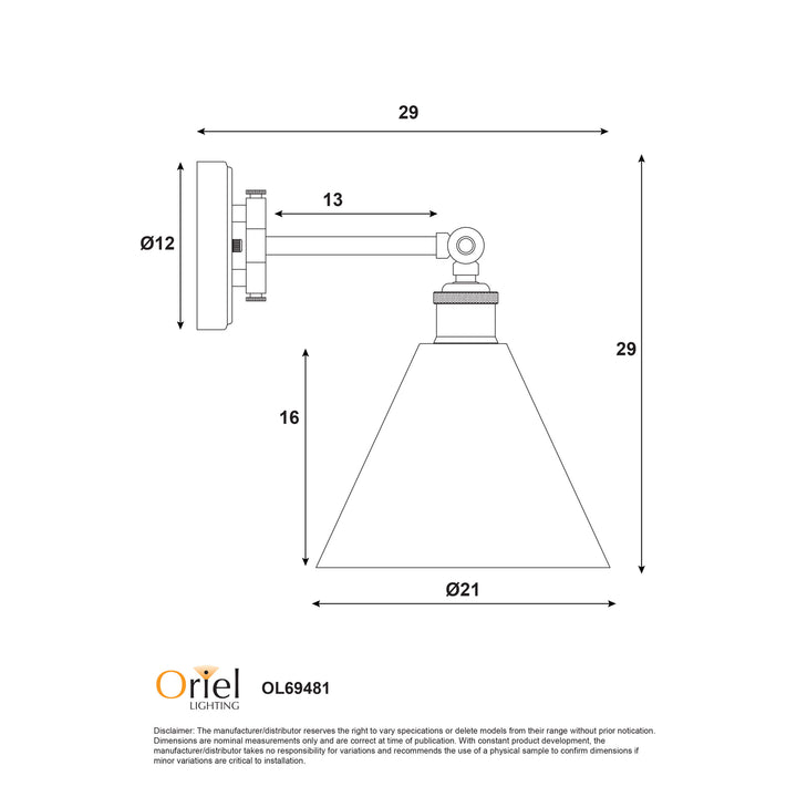 HEATH Swing Arm Wall Light WALL LIGHT