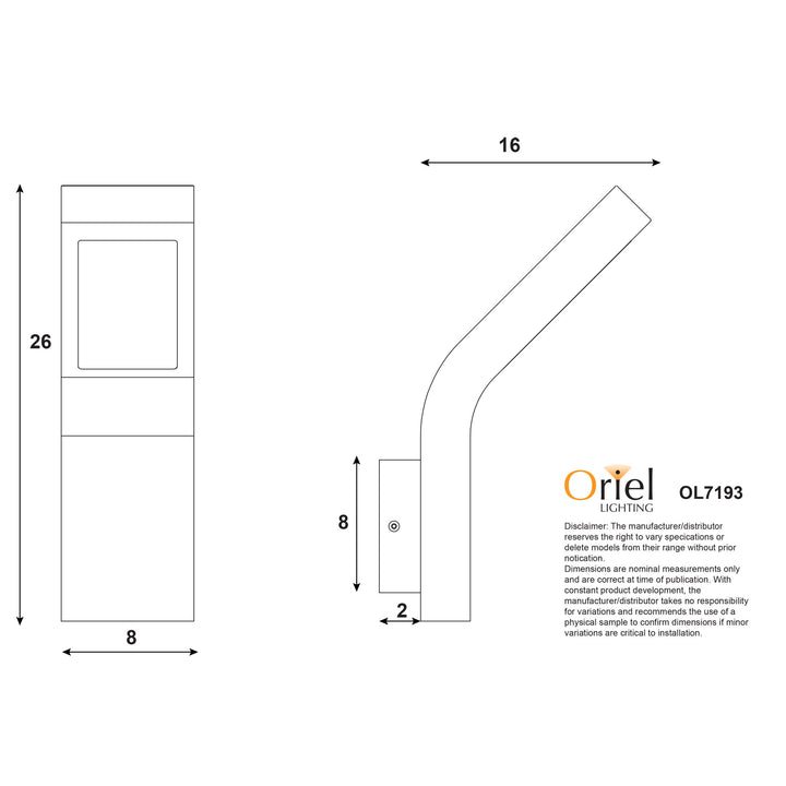 VANGUARD LED Outdoor Light WALL LIGHT
