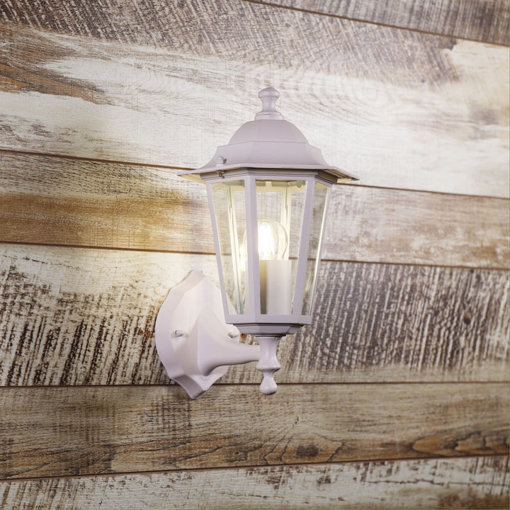 ASCOT Upward Traditional Outdoor Wall Light White WALL LIGHT
