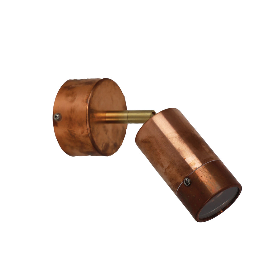 COMMA ADJUSTABLE 240V Outdoor Spotlight Copper WALL LIGHT