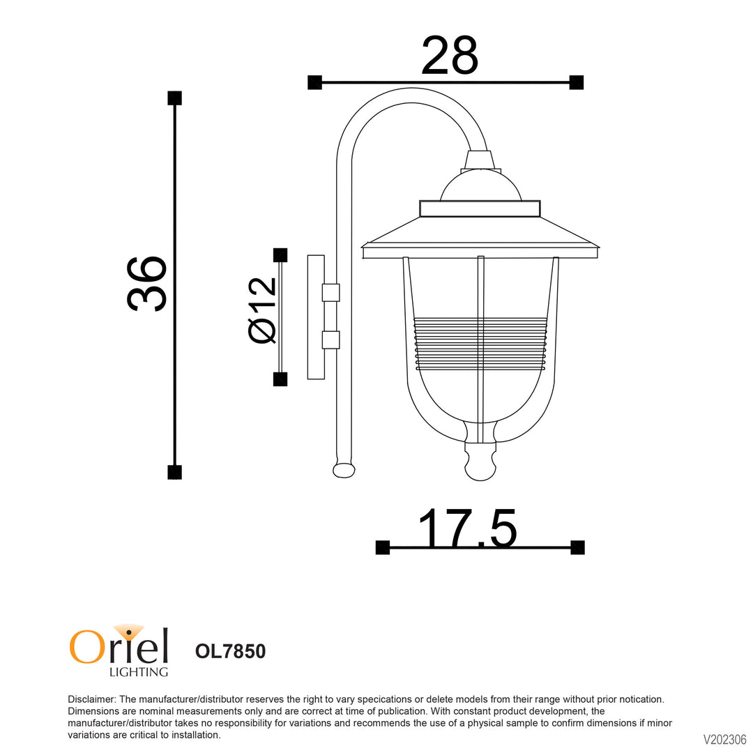 DOMO Contemporary Coach Light WALL LIGHT