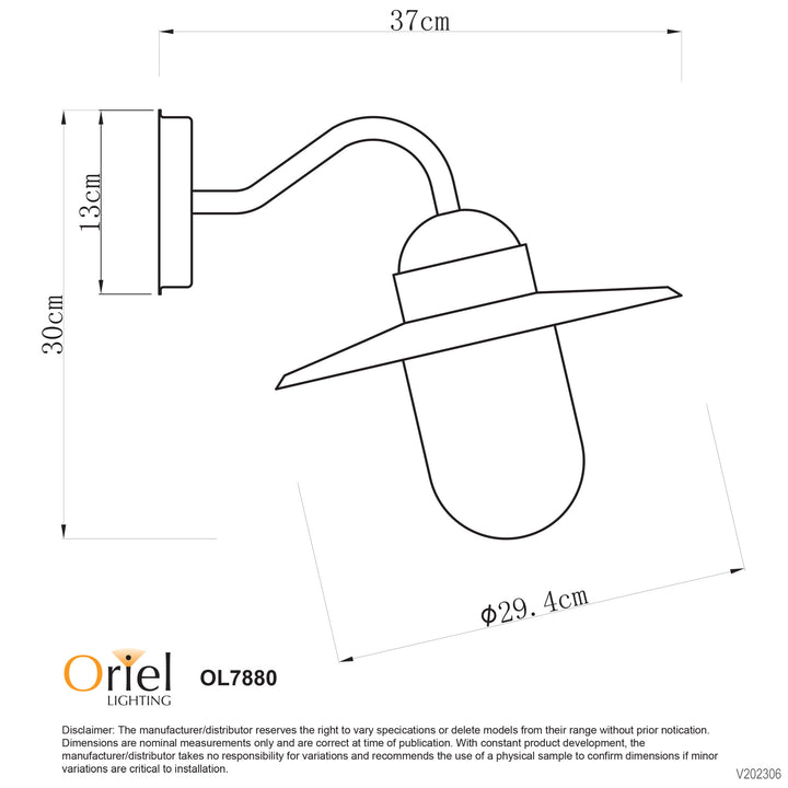 ALLEY Retro Angled Outdoor Wall Light WALL LIGHT