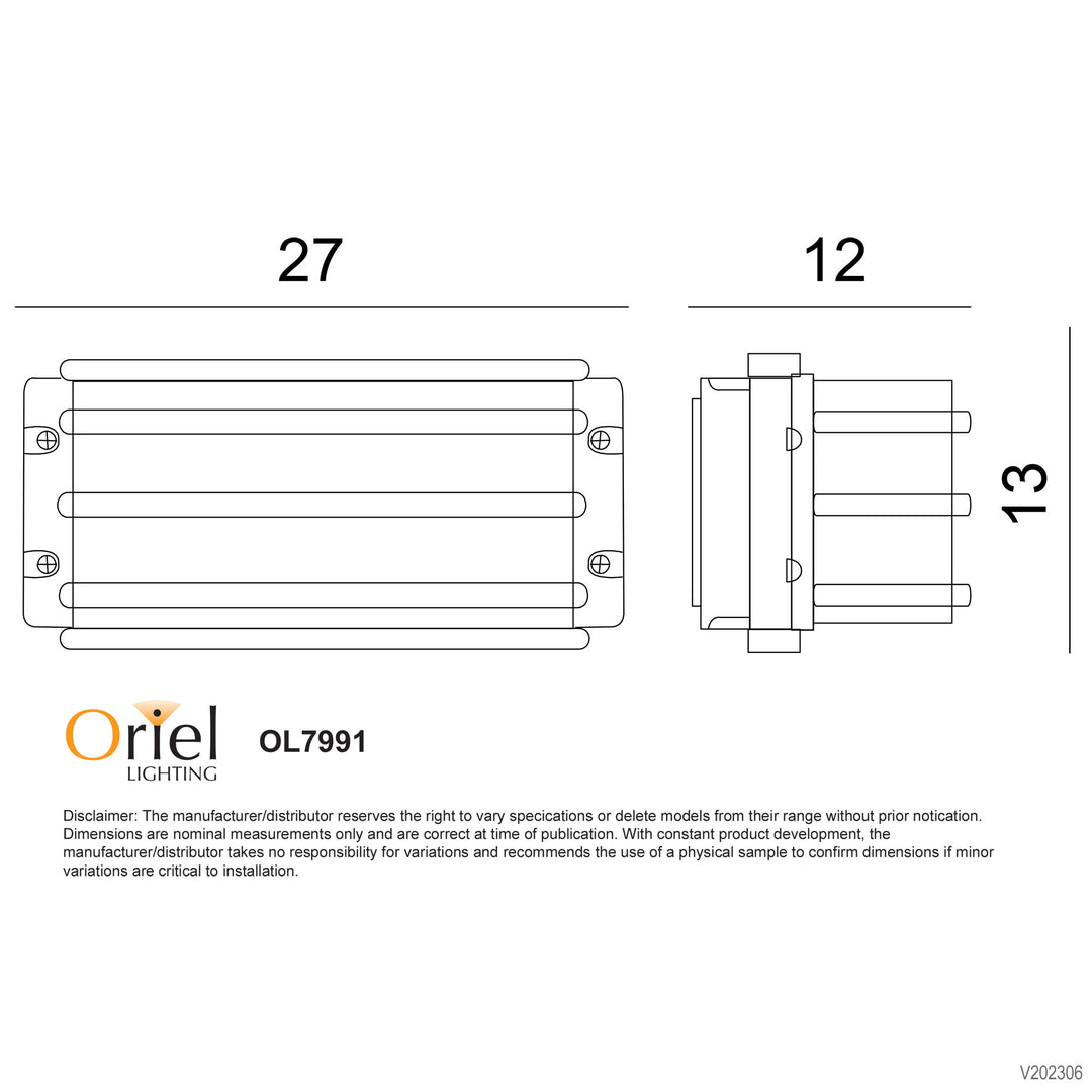 DECK IP54 Curved Front Bunker WALL LIGHT