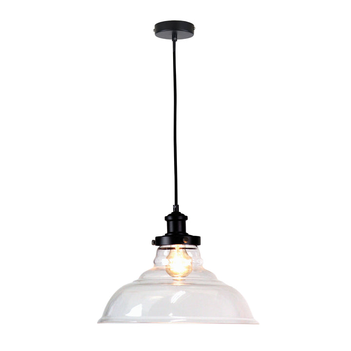 TOLEDO PENDANT Classic Clear/Opal Glass Pendant Clear Pendant