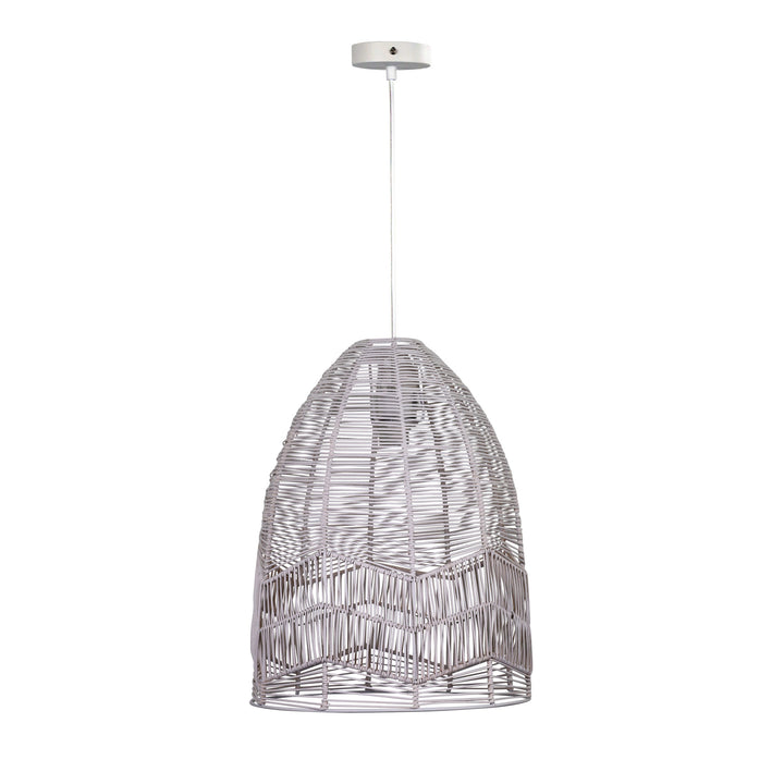 SERANG PENDANT Natural Rattan Pendant White Pendant