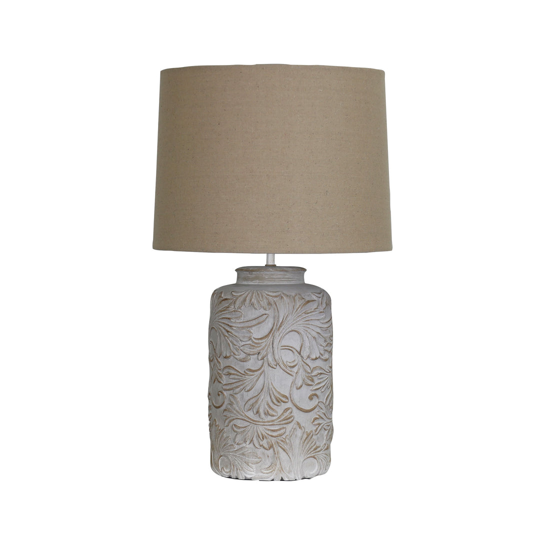 ANDORRA Romantic Embossed Floral Table Lamp TABLE LAMP