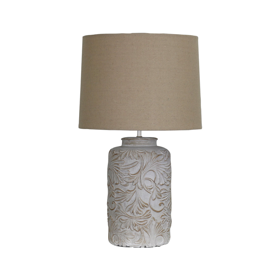 ANDORRA Romantic Embossed Floral Table Lamp TABLE LAMP