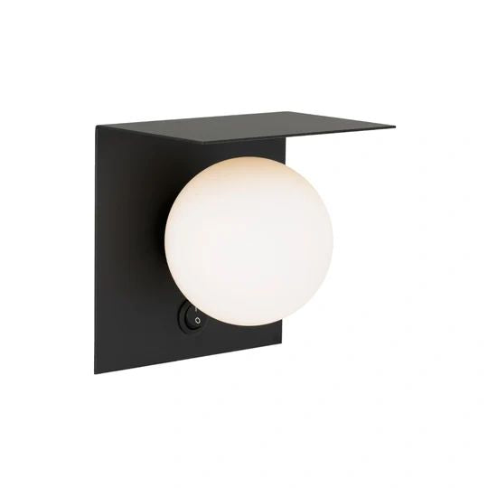 TELBIX OLIO 1 LIGHT WALL LIGHT BLACK WALL LIGHT