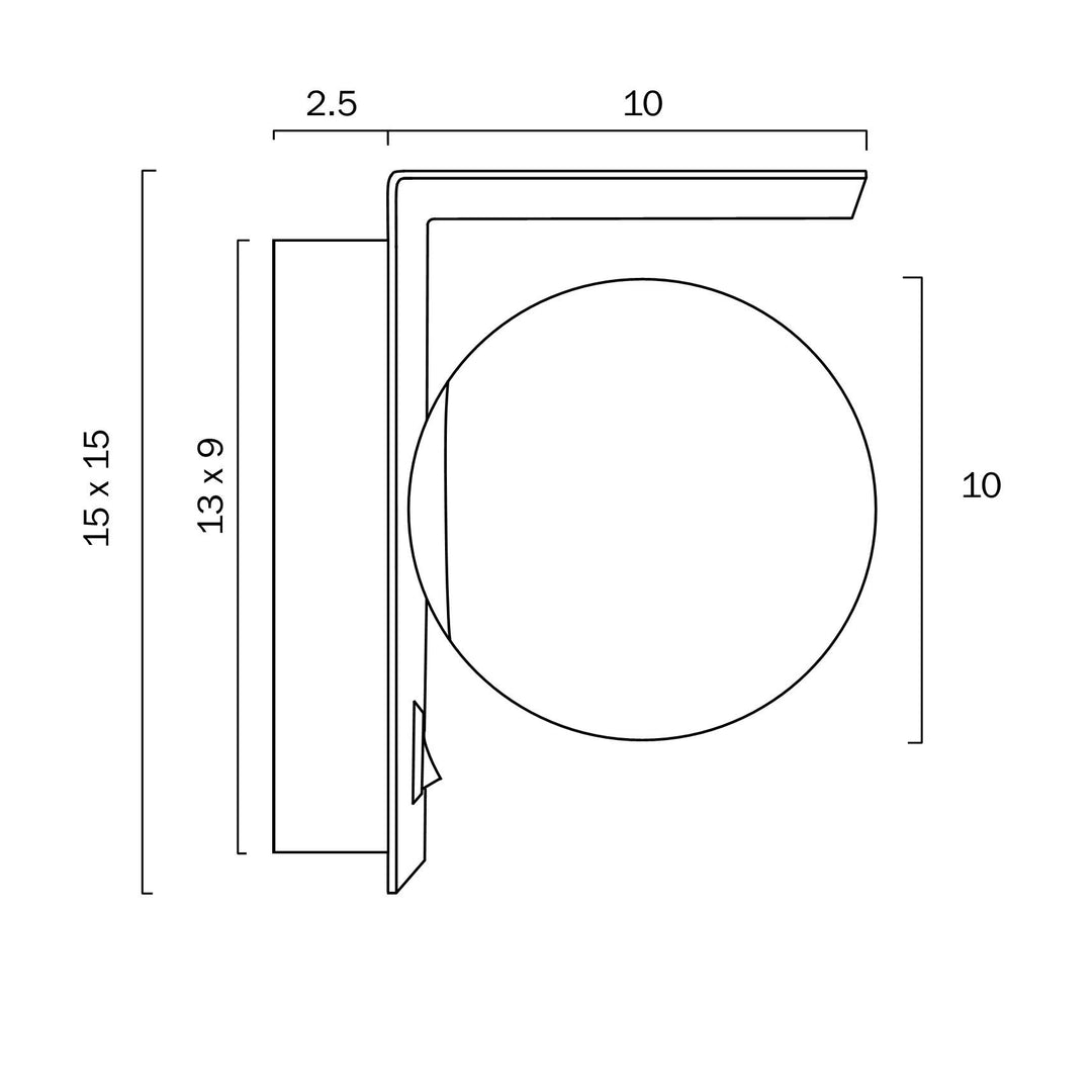 TELBIX OLIO 1 LIGHT WALL LIGHT WALL LIGHT