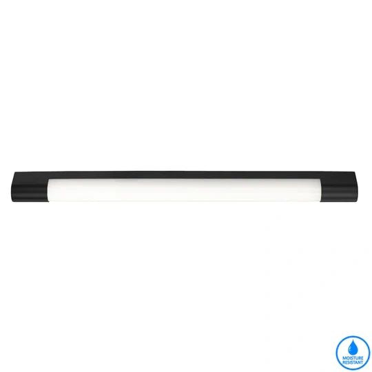 TELBIX ORAS 18W WALL BRAKET IP44 66.5CM BLACK VANITY LIGHT