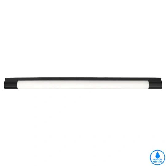 TELBIX ORAS 24W WALL BRAKET IP44 97.5CM BLACK VANITY LIGHT
