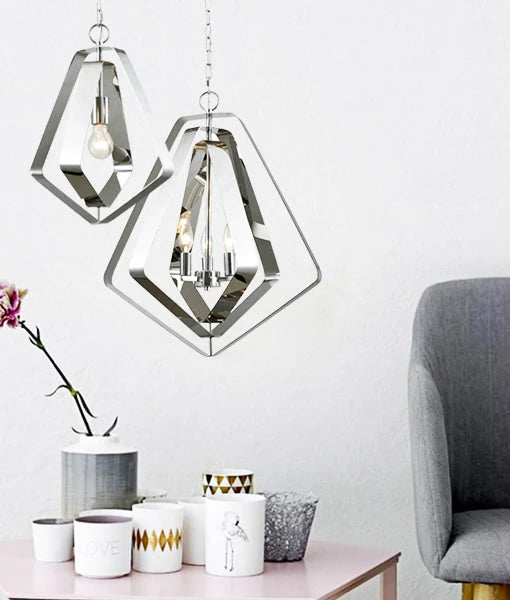 ORBITA: Bohemian Polished Nickel Hardware Pendant Light Pendant
